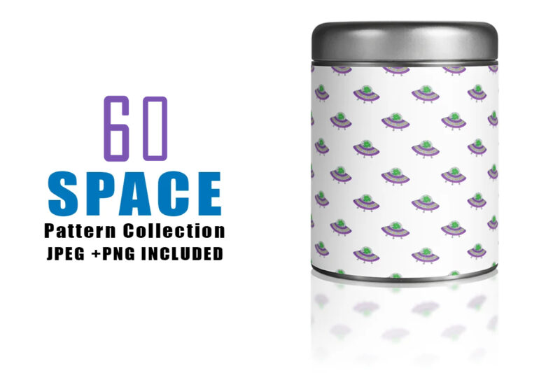 Space Illustration and Seamless Pattern Combo Bundle