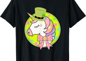 St. Patricks Day Magical Unicorn Shrit T-Shirt
