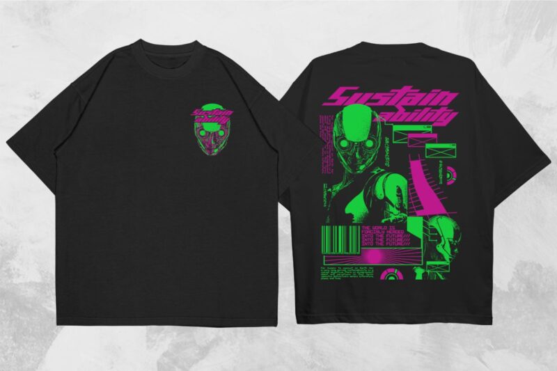 Most Trending Streetwear Mega Bundle, Graphic T shirt Vector, Y2k, Graffiti, Cyberpunk, Brutalism, Urban T-shirt Designs Commercial Use