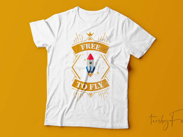 Wings of freedom funny t shirt design