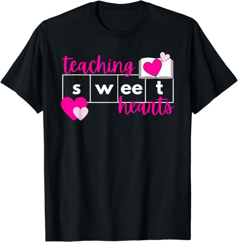 Teaching Sweethearts Reading Teacher Science Of Reading T-Shirt