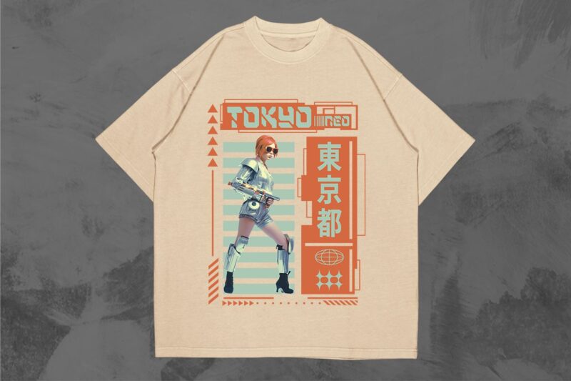 Futuristic Y2k Streetwear T-shirt Designs Bundle, Y2k Design bundle, Y2k Graphic T-shirts Vector Set