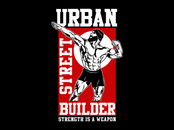 Urban street builder t shirt vector graphic