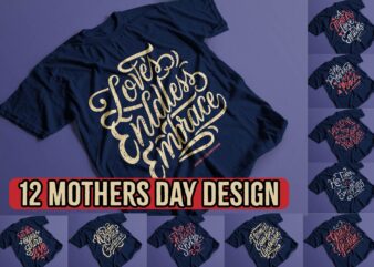 Mothers day bundle script t shirt design | t shirt 2024 bundle | 12 design
