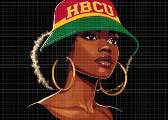 Beautiful Black Educated HBCU Png, HBCU Black History Png, Black History Month Png