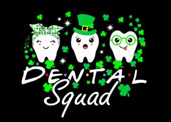 Dental Squad St Patrick’s Day Png, Tooth Leprechaun Hat Png, Dental Irish Png