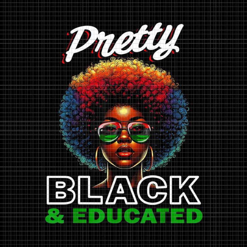 Pretty Black And Educated Png, Black History Girl Png, Pretty Black Girl Png