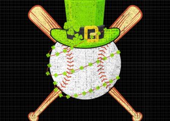 Shamrock Baseball Saint Paddy’s St Patrick Day Png, Shamrock Baseball Png, Baseball Irish Png t shirt template vector