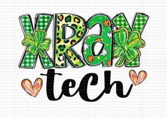 XRay Tech Leopard Shamrock Png, Radiology St. Patrick’s Day Png, Xray tech Irish Png graphic t shirt