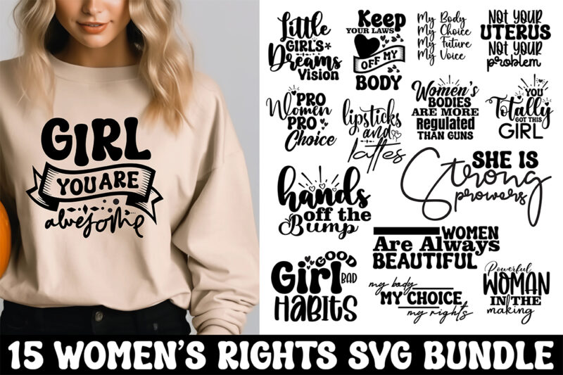 women’s rights svg bundle