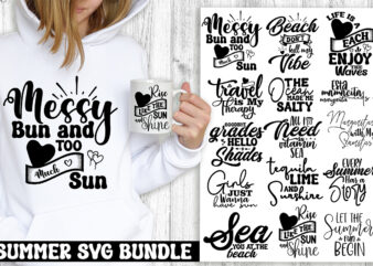 Summer SVG Bundle t shirt template vector