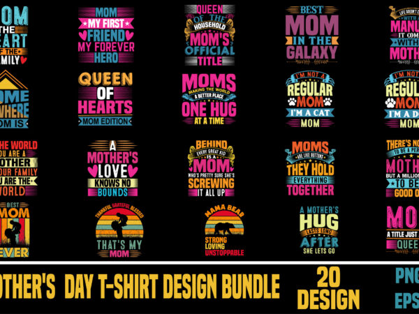 Mother’s day t shirt design bundle
