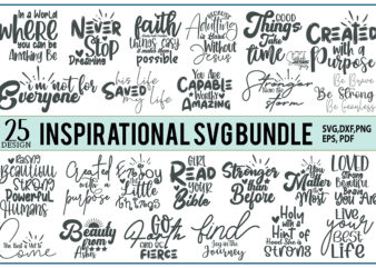 Inspirational svg bundle