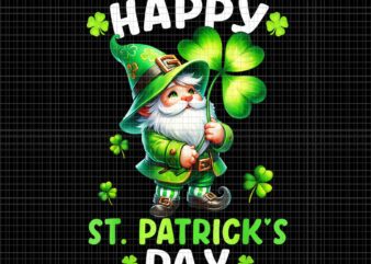 Irish Gnome St Patrick’s Day 2024 Shamrock Lucky Leprechauns Png, Irish Gnome Png, Lucky Leprechauns Png