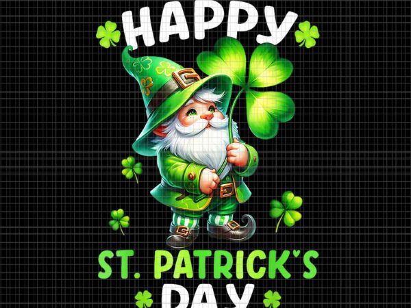 Irish gnome st patrick’s day 2024 shamrock lucky leprechauns png, irish gnome png, lucky leprechauns png t shirt design for sale