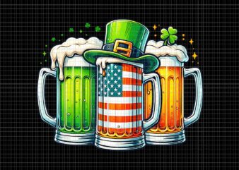 Irish Beer Ireland St Patrick’s Day Drinking Party Png, Irish Beer Png, Beer Shamrock Png t shirt design for sale