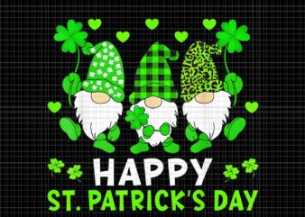 Happy st patrick's day gnome png, gnome irish png, gnome shamrock png