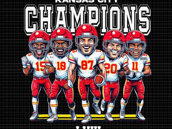 Kansas city super bowl champions 2024 png, chiefs champions lviii png, chiefs football team png t shirt vector art