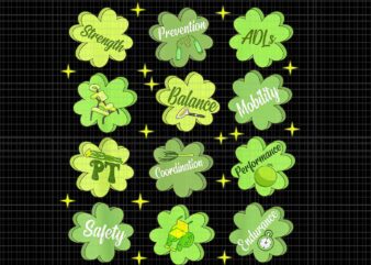 Physical therapy shamrock funny st patrick's day png