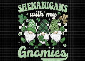 Groovy St Patrick’s Day Shenanigans With My Gnomies Png, Gnomies Irish Png