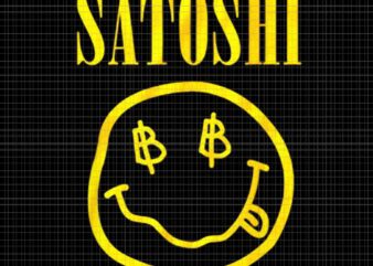 Satoshi Yellow Smile Face Png, Satoshi Yellow Png, Satoshi Png t shirt template vector