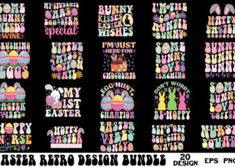 Easter retro design bundle