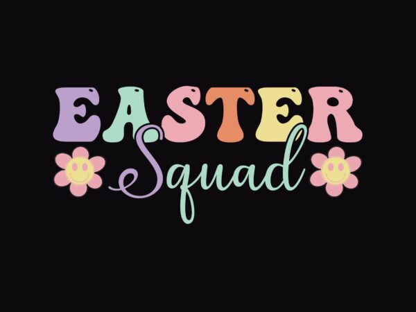 Easter squad vector clipart