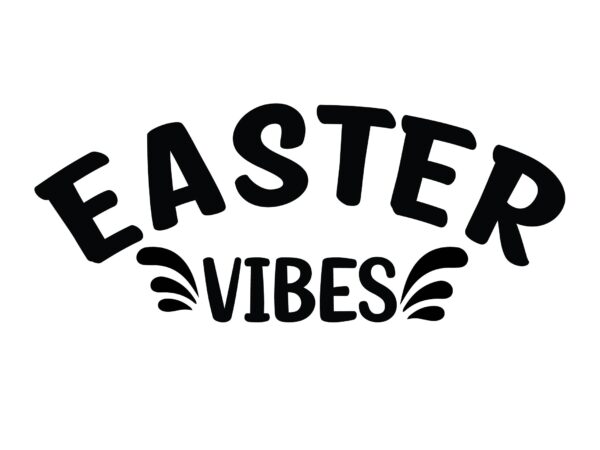 Easter vibes vector clipart