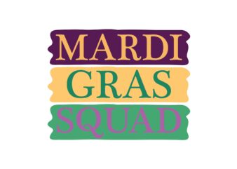 Mardi Gras Squad t shirt designs for sale