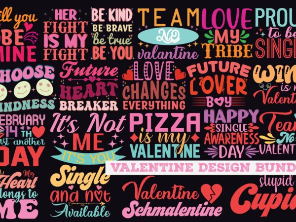 Valentine bundle t shirt vector art