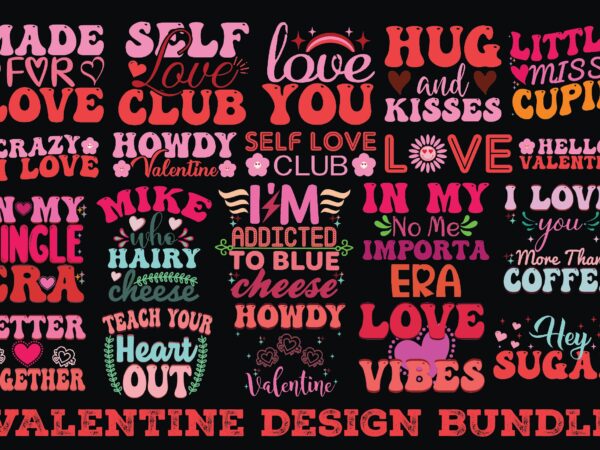 Valentine design bundil