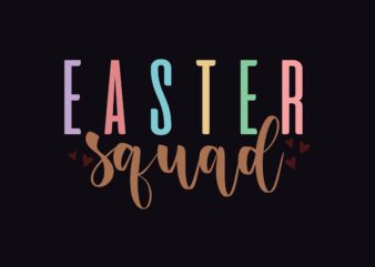 Easter Squad vector clipart