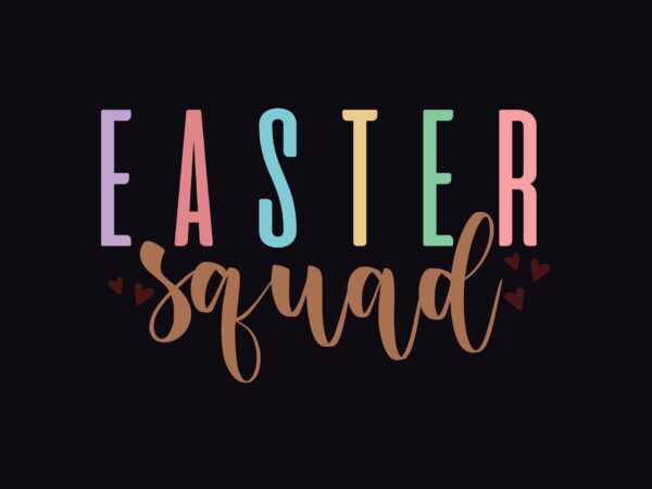 Easter squad vector clipart