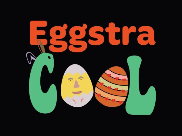 Eggstra cool vector clipart
