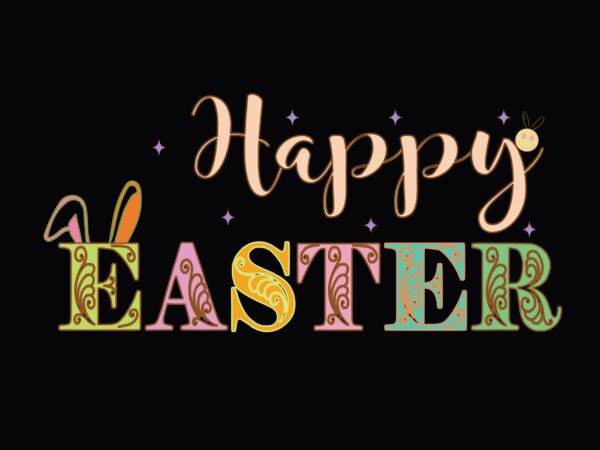 Happy easter graphic t shirt