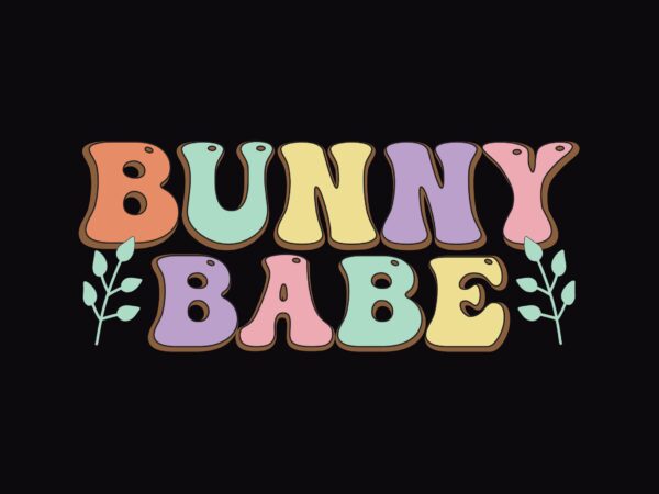 Bunny babe t shirt template