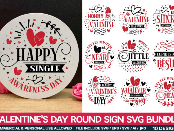 Valentine’s day round sign svg bundle ,funny valentine’s svg bundle,10 design ,funny valentine’s mug svg bundle, valentine’s vector bundle,s