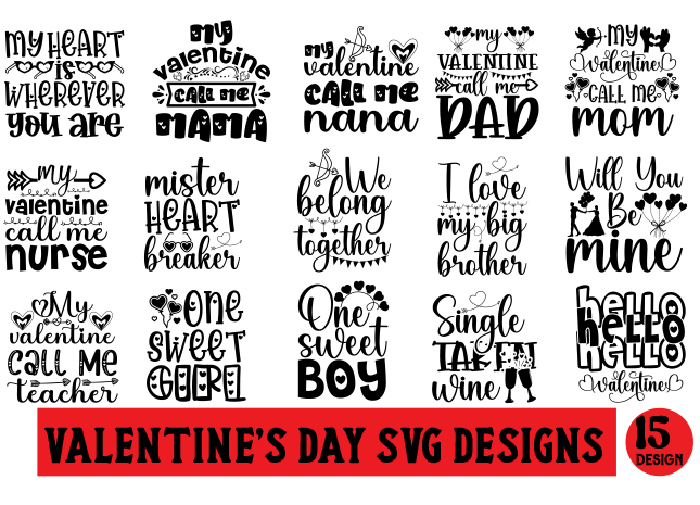 Valentines SVG designs bundle,Valentines svg bundle, Valentines Day Svg, Happy valentine svg, Love Svg , Heart svg, Love day svg, Cupid svg,