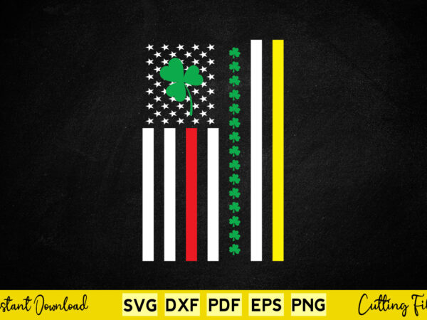 American flag shamrock vintage irish svg printable file. t shirt vector American flag shamrock vintage irish svg printable file. t shirt vector