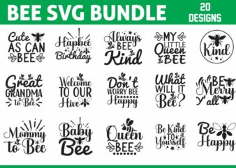 Bee svg designs bundle