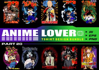 Populer anime lover part 20 tshirt design bundle illustration