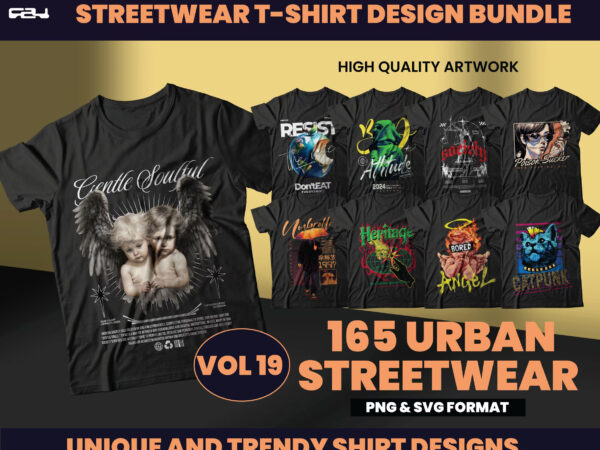 165 urban streetwear designs, t-shirt design bundle, streetwear designs, aesthetic design, shirt designs, graphics shirt, dtf, dtg