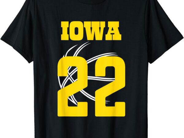 Iowa 22 clark american basketball player t-shirt