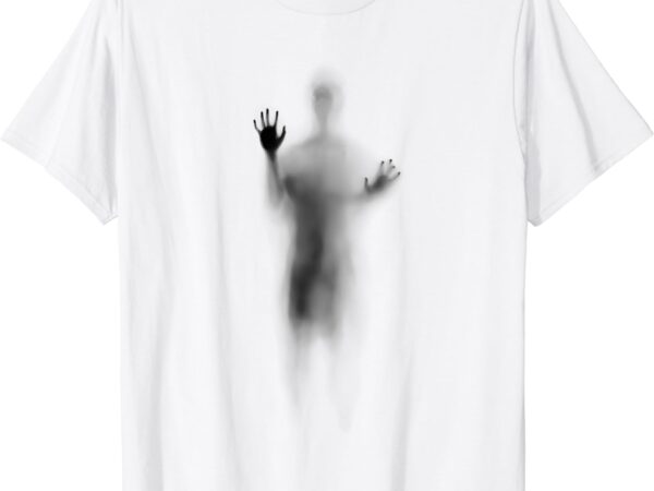 Man lying on glass t-shirt