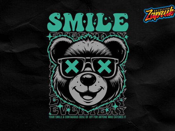 Urban style tshirt design – smile teddy bear – vector art t-shirt design png, eps, ai, dxf, svg Urban style tshirt design – smile teddy bear – vector art t-shirt design png, eps, ai, dxf, svg