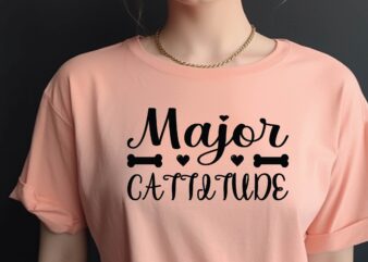 Major Cattitude t shirt designs for sale