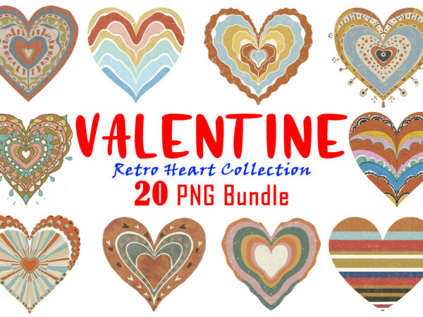 Valentines day retro heart illustration t-shirt clipart crafted for print on demand websites Valentines day retro heart illustration t-shirt clipart crafted for print on demand websites