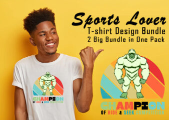 Wild Sports Lover t-shirt Illustration Bundle