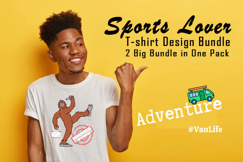 Wild Sports Lover t-shirt Illustration Bundle