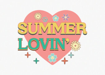 Summer Lovin’ t shirt template vector